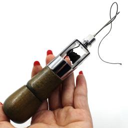Máquina de Costura De Mão DIY Ferramenta de Artesanato de Couro De Costura De Couro Fio Encerado para o Couro Costura Borda Cinto Tiras Ferramentas de Sapateiro - Image 6