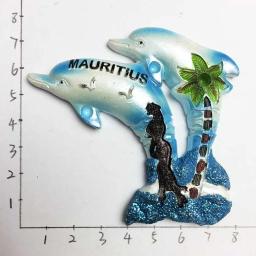 Maurício lembranças turísticas golfinhos adesivos magnéticos geladeira adesivos artesanato decoração casa ímãs de geladeira - Image 2