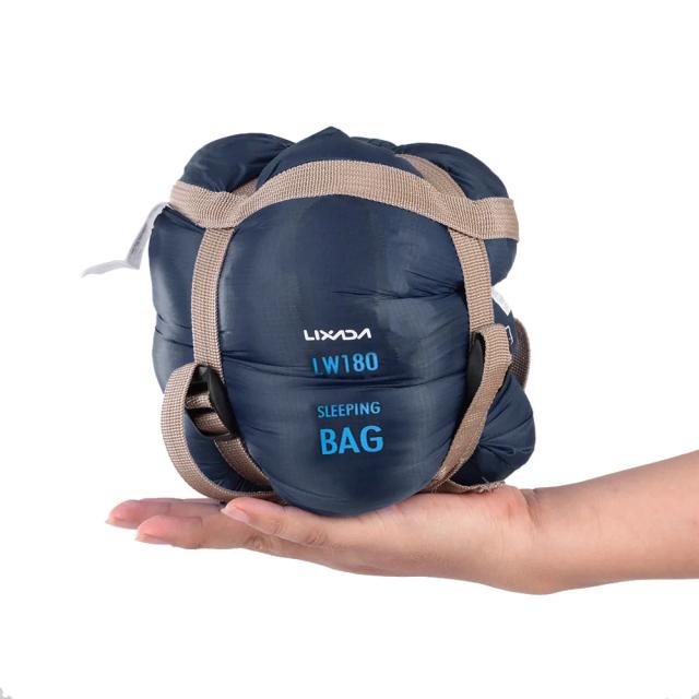 Saco de Dormir Compacto LIXADA para Camping e Caminhadas - Ultra Leve 190x75cm