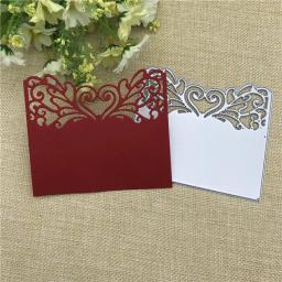 Molduras de metal vazadas em forma de coração, quadros de flores, moldes de metal, scrapbooking, corte de metal, selos de artesanato, cartão de gravação, fazer estêncil - Image 4