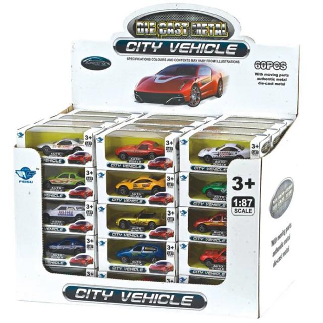Carro Fundido em Escala HO 1/87 para Kits de Construção de Brinquedos - Modelo Familiar 6 Pessoas