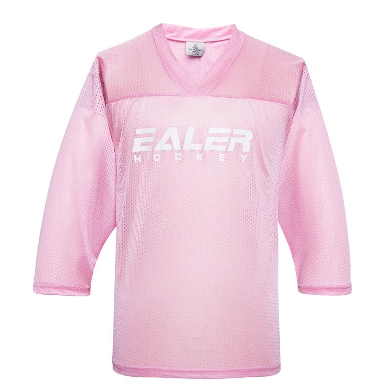 Camisa de hóquei no gelo de malha para treinamento rosa - Image 1