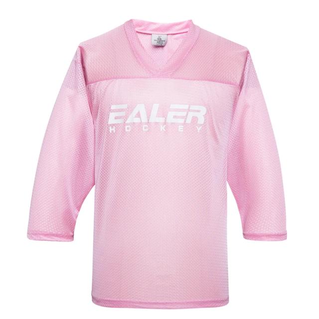 Camisa Rosa de Malha para Treinamento de Hóquei no Gelo