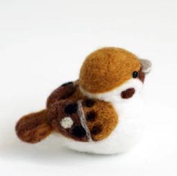 Pequeno animal papagaio sparrow pássaro lã agulha kit de lã agulha em feltro para feltro pingente artesanato faça você mesmo bordado artesanal - Image 4