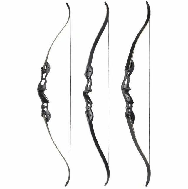 Arco Recurvo F185 Novo para Caça - 17" a 21" de Comprimento, 30-55lbs, Mão Direita