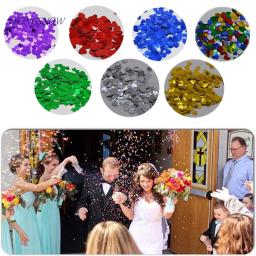 500 peças confete brilhante cor sólida coração confete diy amor para festa de casamento suprimentos decorativos de mesa - Image 1