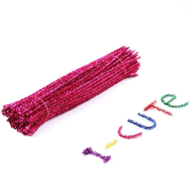 Hastes Limpadoras de Cachimbos Coloridas - Pacote com 50/100 Peças para Crianças e Projetos DIY de Artesanato Educacional