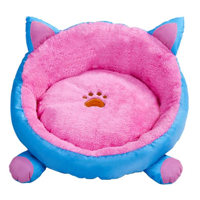 Cama aquecida de lã para cães e gatos, confortável e quente para outono e inverno