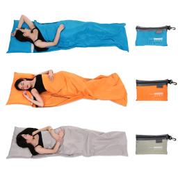 Tomshoo acampamento ao ar livre saco de dormir forro com fronha saco de dormir portátil ao ar livre leve viagem de negócios hotel - Image 6