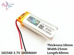 102560 3.7 V 1800 mAh Recarregável Li-Polímero Bateria Li-ion Para Ferramentas brinquedos DVR GPS PDA mp3 mp4 mp5 ligts LEVARAM Lâmpadas - Image 3