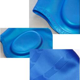 Touca de silicone para natação e proteção de orelhas, chapéu profissional à prova d'água para adultos e mulheres, para natação, mergulho - Image 3