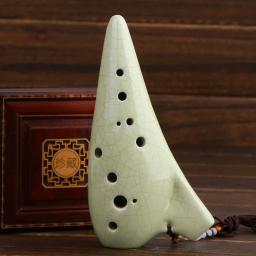 12 furos alto c ocarina alto c chave ac ocarina flauta forma de crack 12 buraco alto c ocarina instrumento de música folclórica - Image 2