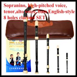 Conjunto de flauta vertical chinesa de clarinete, agudo, tenor alto, baixo, estilo inglês, clarinete de 8 buracos - Image 2