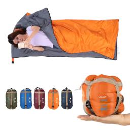 Lixada-Saco de dormir Envelope Camping, Mini sacos preguiçosos com saco de compressão, equipamento de viagem, 190x75cm, primavera, outono - Image 4