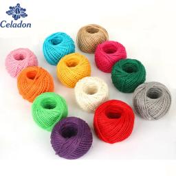 Diy corda de sisal natural 2mm decoração de casamento rústico 50 metros juta fio fino torcido juta corda cabo natal - Image 1
