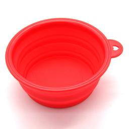 Tigela dobrável de silicone para pet, portátil, cão, gato, animal de estimação, tigela de alimentação para viagem, prato de água, alimentador, tigela dobrável - Image 4