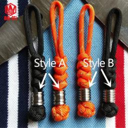 EDC-Handmade Titanium Paracord Corda, Contas, Faca, Lanyard, Pingentes, Acessórios ao ar livre, 1Pc - Image 3