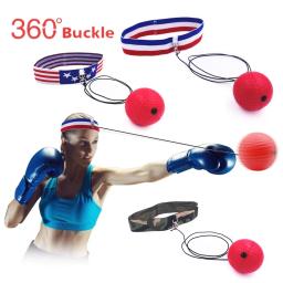 Bola saltitante de reflexo, equipamento para exercício de boxe com faixa para a cabeça, melhora a reação e coordenação da velocidade de punção mão-olho - Image 1