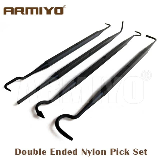 Kit de Limpeza Armiyo Airsoft Duplo em Nylon com 4 Peças e Cano de 205mm