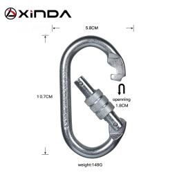 Xinda profissional ao ar livre escalada tensão segurança supervivencia bloqueio equipamentos mosquetão acampamento caminhadas kit sobrevivência - Image 5