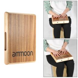 ammoon Compact Travel Cajon Flat Hand Drum Persussion Instrument  31.5 * 24.5 * 4.5cm Cajon Drum Percussion Instruments - Image 3
