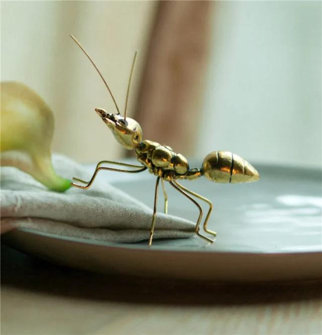 Enfeites Vintage de Cobre e Ouro para Decoração de Casa, Escritório e Jardim de Fadas: O Presente Perfeito em Miniatura