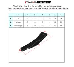 Darevie-manga do braço de ciclismo, aquecedores elásticos altos, proteger UV, equitação ao ar livre, pesca, condução, basquete, 50 SPF, 1 par - Image 6
