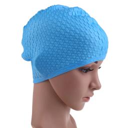 Touca de natação unissex de silicone, touca flexível à prova d'água para adultos, cobertura para cabeça de natação, à prova d'água - Image 2