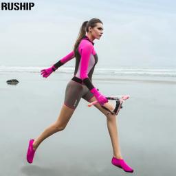 Hisea roupa de mergulho feminina de neoprene, macacão elástico para mergulho, roupa de mergulho com manga comprida, peça única, apertado e quente - Image 4