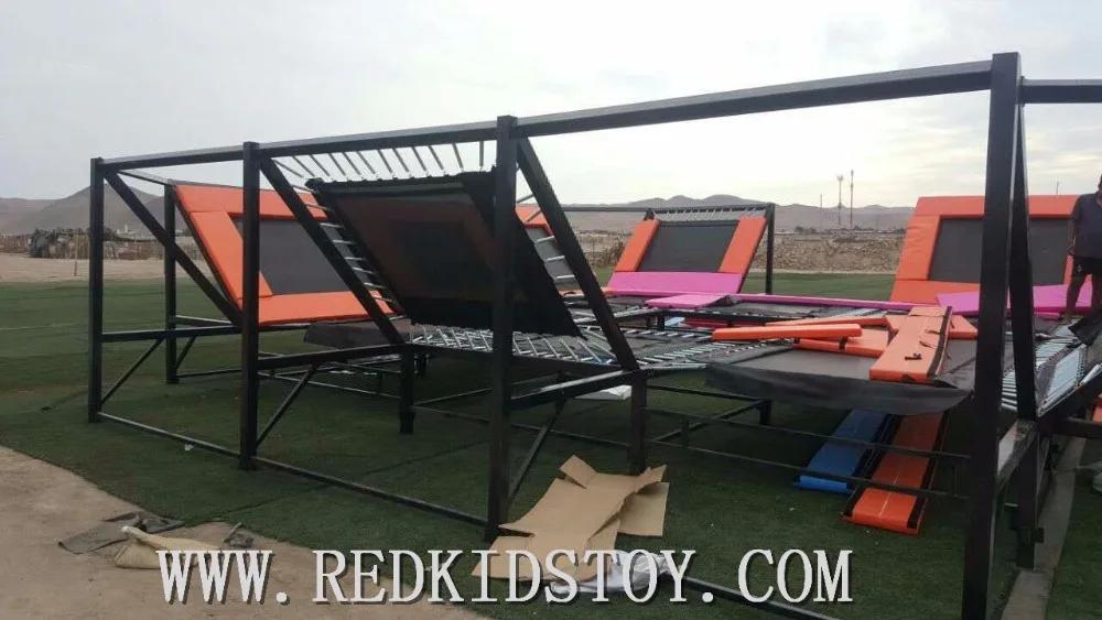 Trampolim de ginástica personalizado, melhor trampolim grande de interior da china para adultos - Image 1