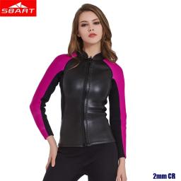 Sbart roupa de mergulho feminina, cinta com elástico de 2mm, jaqueta para mergulho em neoprene, calças compridas, body completo, casaco de couro leve cr, roupa de mergulho - Image 4