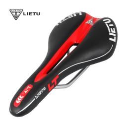 Lietu-Sela ergonômica de bicicleta para MTB, Road Bike, assento perfurado, espuma amortecida, PU Leather Texture, trilho de aço, acessórios do ciclo, novo - Image 1