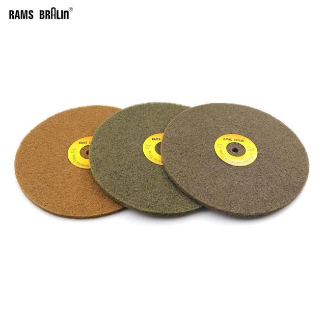 Disco de Polimento de Náilon em Metal - Kit com 12 Peças de 8" x 1/3" x 5/8" para Superfície Preparada