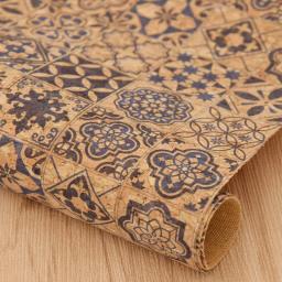 Tecido de cortiça macia para DIY vestuário saco e bordado, artesanato artesanal, patchwork retro, A4 impresso suprimentos - Image 2