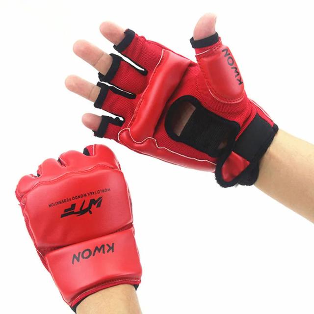 Luva de Boxe Meio Dedo: Protetor Ideal para Treinos de Karatê, Muay Thai e Taekwondo para Crianças e Adultos