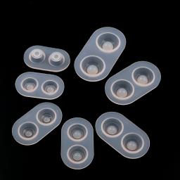 Molde de silicone para olhos de boneca Pingente, Espelho Artesanato, Molde do bolo, Jóias Encantos Fazendo Ferramenta, Cristal Diamante Resina Epóxi Moldes, 6pcs por conjunto - Image 5