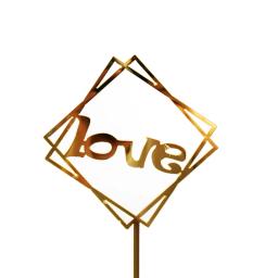 Decoração para comemoração aniversários infantis, decoração de bolos com glitter dourado e acrílico em formato de coração, amor, cupcake, bandeiras para festas de aniversário, casamento, 1 peça - Image 6