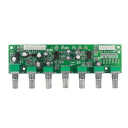 GHXAMP-5.1 Pré-amplificador, Tone Canal Independente, Volume e Baixo, Ajuste de Freqüência, 6 Way para Amplificador, DIY, DC 12-24V, Novo - Image 2