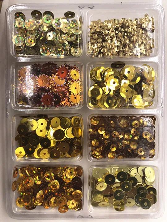 Lantejoulas e paetês em pvc para costura, acessórios diy para casamento e costura, 19 estilos de combinação - Image 1