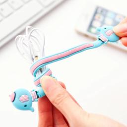 Ferramenta enroladora de cordão com desenhos, ferramenta de armazenamento de fios de silicone adorável e criativo de moda coreana - Image 2