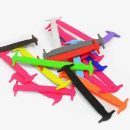 Cadarços elásticos de silicone para homens e mulheres, cadarços especiais, sem laço, laço de borracha, 13 cores, 16 pçs/lote - Image 2