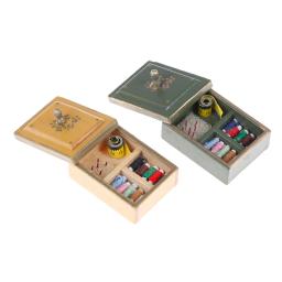 Caixa de ferramentas para costura, caixa de ferramentas/joias/caixa médica/caneta artística/caixa de presente em miniatura para casa de bonecas em escala 1:12 casas de bonecas - Image 6