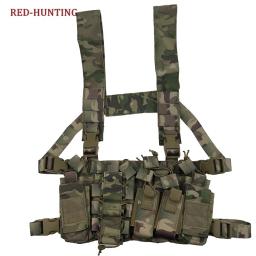 2021 novos sacos de colete no peito das mulheres dos homens colete paintball multicam ambientes disruptivos tático equipamento no peito caça colete com bolsa ak - Image 1