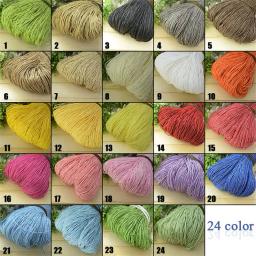600 metros 500g fio de ráfia verão crochê natural palha fios handcrafts para diy tricô chapéu bolsa cesta rattan material - Image 1
