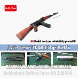 Armas de simulação originais 2017, modelo de arma de fogo escalado ak47 3d, armas de simulação, brinquedo para crianças e adultos - Image 1