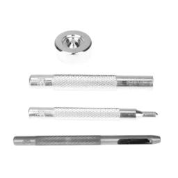 4 pçs/set Ferramentas de Instalação de Botão de Metal Botões Fechos de Pressão Botões de Pressão Botão de Soco Mão DIY Kit Conjunto de Ferramentas de Instalação - Image 6