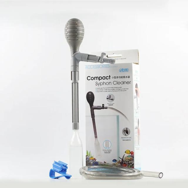 Trocador de Água Eficaz com Controle de Válvula e Limpador de Cascalho para Aquários e Tanques de Peixes