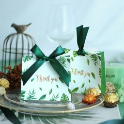 Caixa de doces romântica, casamento, presente de chocolate, caixas de doces com fita, casamento, chá de bebê, presentes para convidados, materiais de festa de aniversário - Image 1