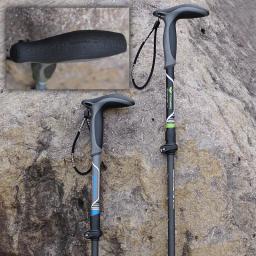 Bastões de fibra de carbono para caminhada, guia telescópico, ultraleve para caminhada, guia nórdico - Image 4