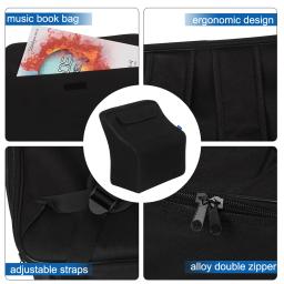 Gig Bag acordeão preto, estojo para acordeão piano, acessórios para instrumentos de teclado, Gig Bags para acordeões de piano baixo 48, 80, 96, 120 - Image 6